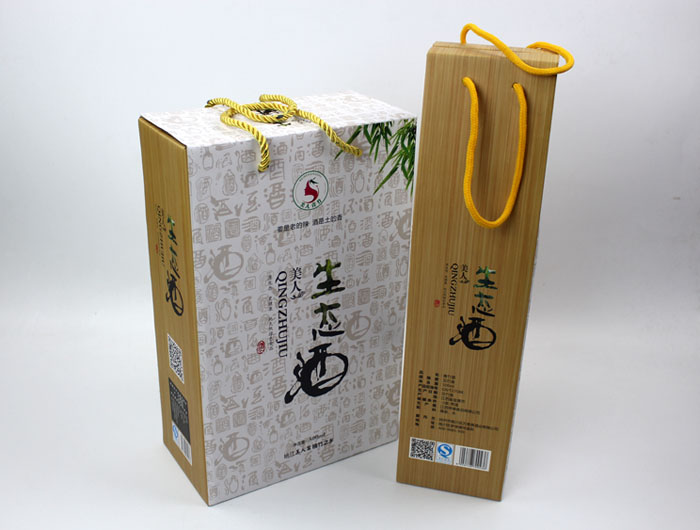 個性禮盒包裝讓“竹筒酒”身價倍增，長沙包裝印刷廠再為桃江特產(chǎn)定制包裝
