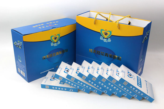 哪里可以做禮盒包裝？護(hù)眼神器亮視嘉護(hù)眼貼禮盒包裝+手提袋套裝出自長(zhǎng)沙印刷廠